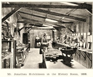 Hutchinson in the history room